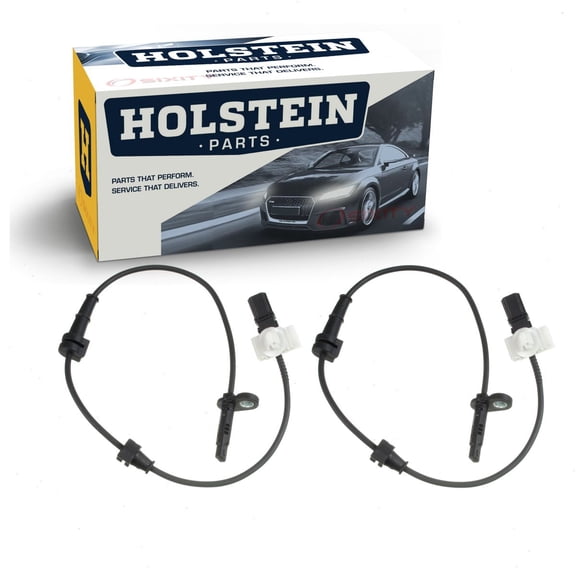 2 pc Holstein Rear Left ABS Wheel Speed Sensors compatible with Honda Accord 2013-2016