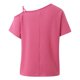 thumbnail image 5 of Top de manga corta de punto con hombros descubiertos para mujer - Blusa informal ligera - Conjunto de verano de color liso - S-XXL, 5 of 8