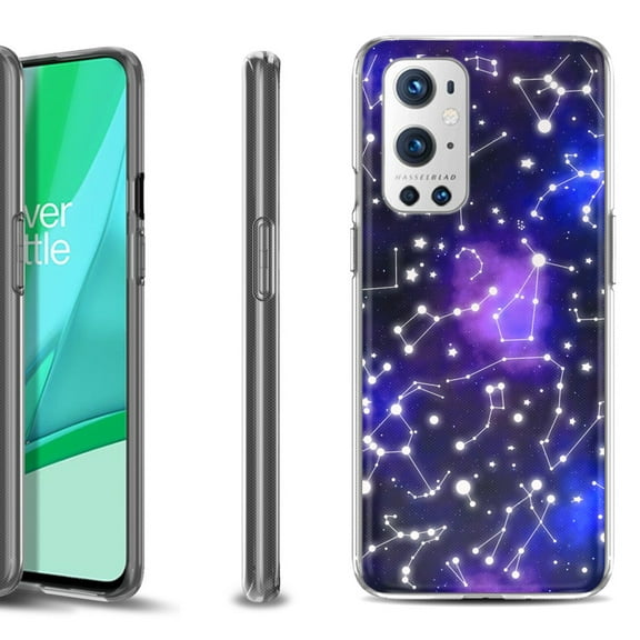 Slim-Fit Flexible TPU Gel Phone Case Compatible with OnePlus 9 PRO 5G, by OneToughShield ® - Constellations