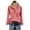 MEICHANG-ZQR1-Red, variant on Meichang Gingham Shirt for Women Button Down Plaid Shirts Dressy Casual Ruffle V Neck Long Sleeve Work Blouse Tops