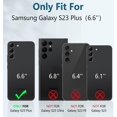 for SamsungGalaxy S23+Plus Case Dual Layer Protective Textured Cover