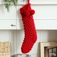 thumbnail image 2 of Christmas Stockings 18" Knitted Christmas Socks Family Holiday Decorations Great Big Stockings for Gift to Family, Friends and Kids (Cream, Length 18",Pack 1), 2 of 7