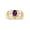 Amethyst, variant on Men's Rings 14K Yellow Gold Classic 8X6MM Oval Gemstone & Diamond Designer Ring Ruby July Birthstone Rings For Man Gold Rings Size 8