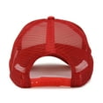 thumbnail image 3 of DALIX Youth Mesh Trucker Cap Adjustable Hat in Red White, 3 of 7