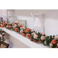 thumbnail image 5 of 5pcs 41Ft Flower Garland Fake Rose Vine Artificial Flowers Hanging Rose Ivy Hanging Baskets Wedding Arch Garden Background Decor (Pink, 5), 5 of 5