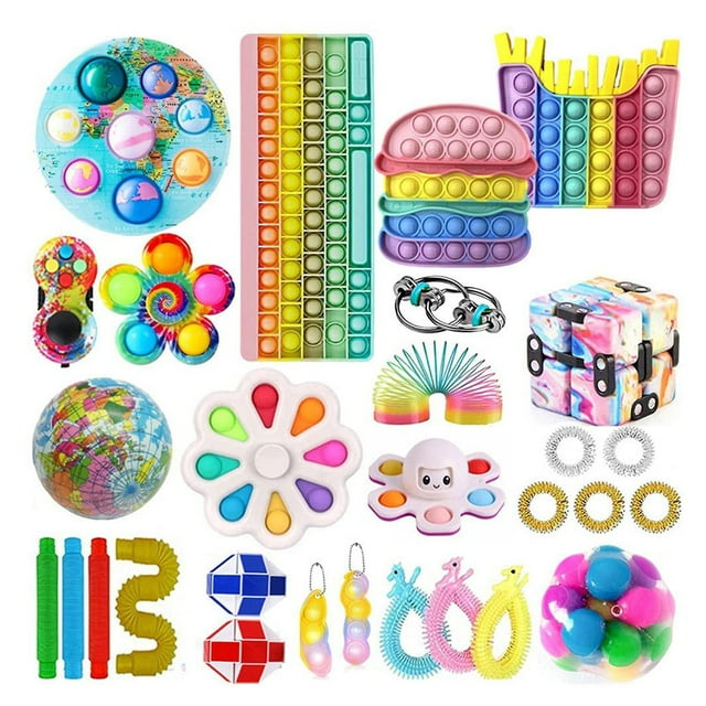 Juguete sensorial Fidget HUOGUO Push Bubble para aliviar el estrés
