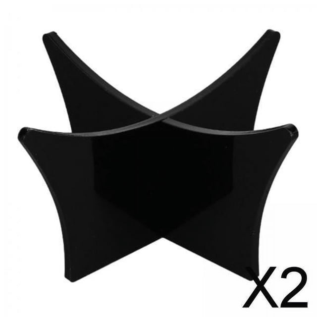 2 soportes para pelotas de acrílico, soporte para pelotas de fútbol, 11,9 x 11,9 x 6,4 cm, voleibol para recuerdos, tienda de pelotas firmadas y 2 piezas