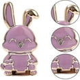 thumbnail image 6 of Foldable Bunny Phone Bracket, Creative Pull Rod & Foldable Design, Cute Bunny Stand Phone Holder, for Home Office Study Desk Travel, Sturdy Base Compatible with All All Mobile Phone Tablets(Pink), 6 of 7