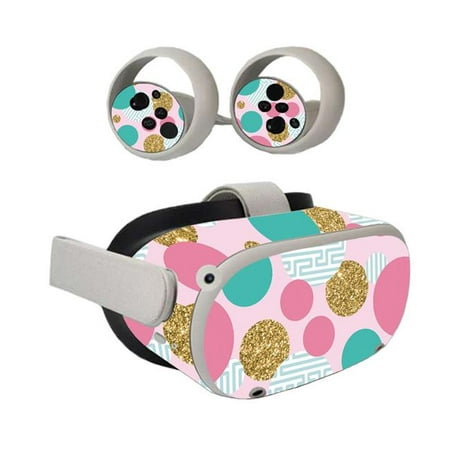 MightySkins OCQU2-Golden Bubbles Skin for Oculus Quest 2 - Golden Bubbles