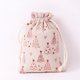 thumbnail image 1 of DAMAI Feliz Navidad bolsas con cordón lino rojo bronceado algodón lino bolsa regalo tela árbol de Navidad alce copo de nieve bolsa, 1 of 4