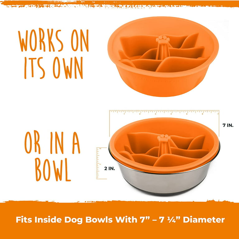 Slow Feed Dog Bowl - Fun Maze Puzzle Bowl - Multi-Style Options