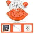 thumbnail image 4 of Chicken Shredder Large Chicken Shredder Tool Twist with Brush Ergonomic Handle Meat Shredder Stable Anti-Slip Meat Grinder BPA Free Dishwasher-safe Transparent Lid Orange, 4 of 9