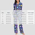thumbnail image 3 of Cmtiyu Pajamas for Women Set Long Sleeve Notch Collar Button Pockets Top And Pants, Casual Loose Printed Loungewear Set, S-3XL, 3 of 6
