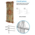 thumbnail image 3 of Western Rustic, Blackout Curtains, French Door Curtains for Door Window, Vintage Shabby Chic Tribal Patterns Ethnic Privacy Drapery for Patio/Sidelight Doors, 1 Panel with Tieback, 54 x 72 Inches, 3 of 6
