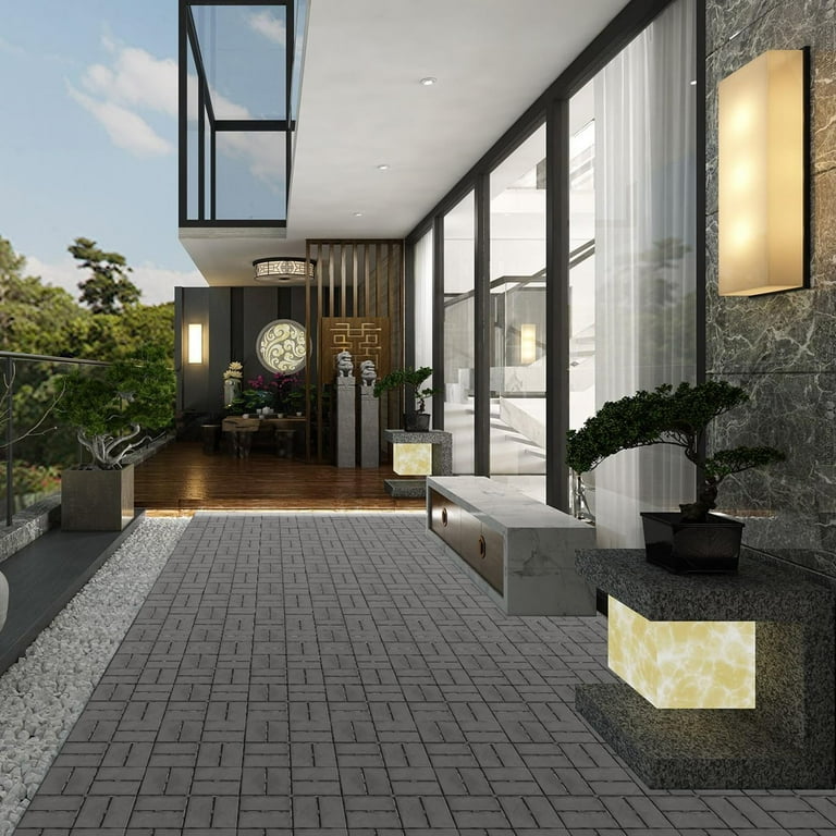 Outdoor Tiles 144pc Interlocking Deck Tiles (12