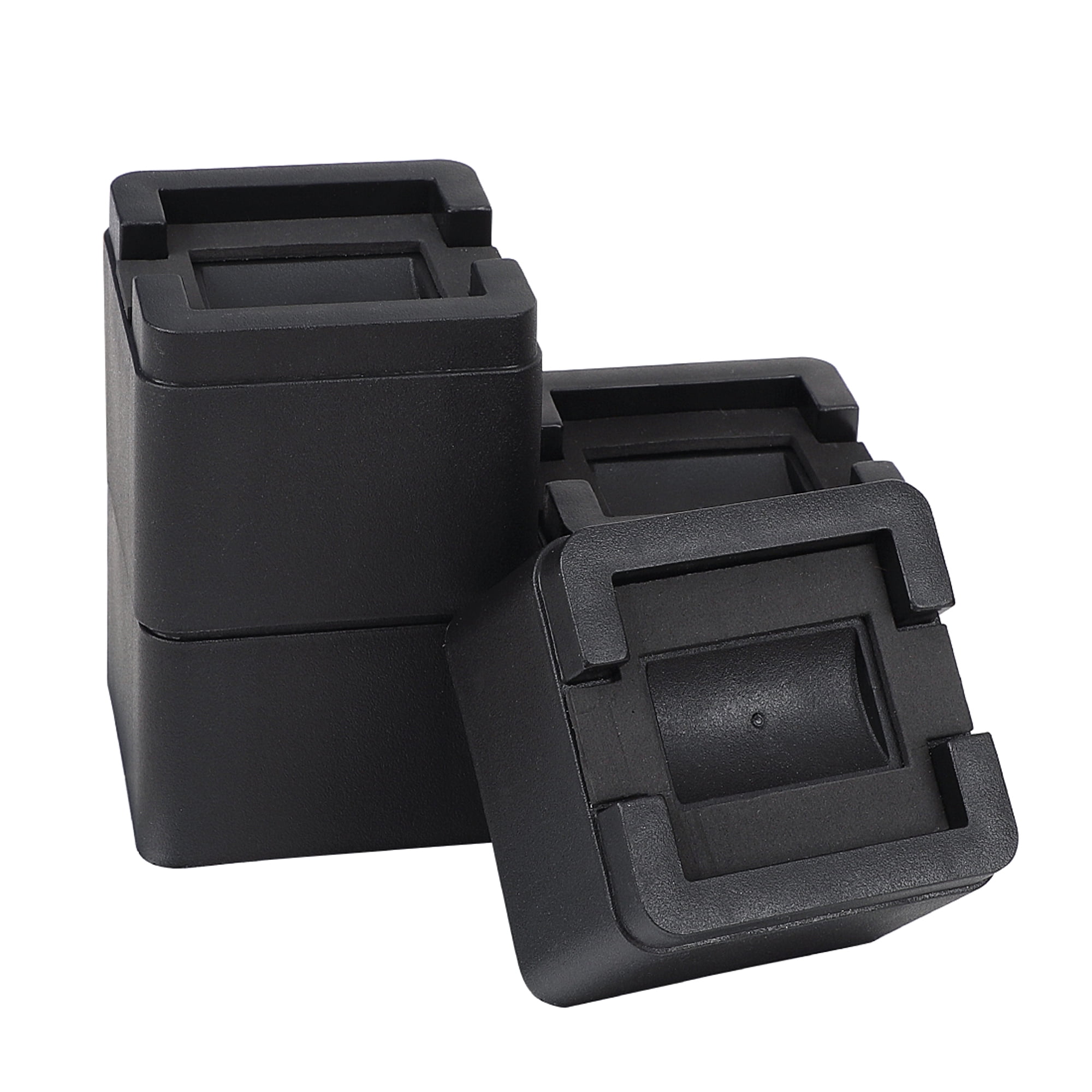 4 Pcs 3 Inch Bed Risers Furniture Lift Height Plastic Riser For Most Of Bed Table Desk Walmart Com Walmart Com