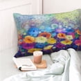 thumbnail image 6 of Kll Spring Flower Seasonal Pillow Covers Envelope Closure,Super Soft And Cozy Fuzzy Fleece Pillow Case Cover 16"X24", 6 of 9
