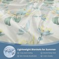 thumbnail image 6 of Qocolhg Summer Cooler Quilt Twin Size - Cooling Blankets for Hot Sleepers, Skin-friendly Plain Printed Washed Cotton Summer Quilt, Bedding Soft Coverlet Quilts for Kids, 55x77 inch, Green, 6 of 6