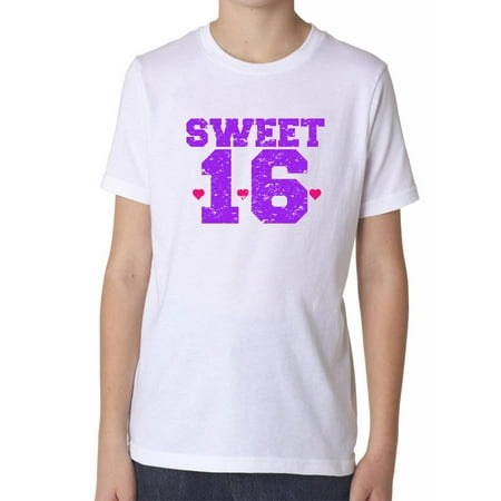 Hollywood - Sweet 16 - Large Pink 16th Birthday Graphic Boy's Cotton ...