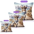 thumbnail image 4 of Welcome Fall Western Cowboy Australian Shepherd Enjoys Majestic Autumn Pillow Cushion Double Sided Aussie Dog Lover Gifts Throw Pillow - 01007, 4 of 4
