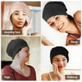 thumbnail image 4 of Raindrops 3Pcs Satin Bonnets Smooth Hair Wrap Bonnet Hats for Sleeping Women, 4 of 6