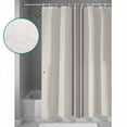 thumbnail image 4 of Farmhouse Gray Shower Curtain, 36" x 72", Sripes Cream Background Waterproof Bathroom Curtain Washable Shower Curtain Set with 12 Hooks, 4 of 6
