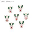 thumbnail image 3 of 10 piezas de dijes navideños esmaltados de aleación con forma de copos de nieve y ángeles colgantes para hacer joyas, collares, pendientes, decoración de árboles de Navidad, 3 of 5