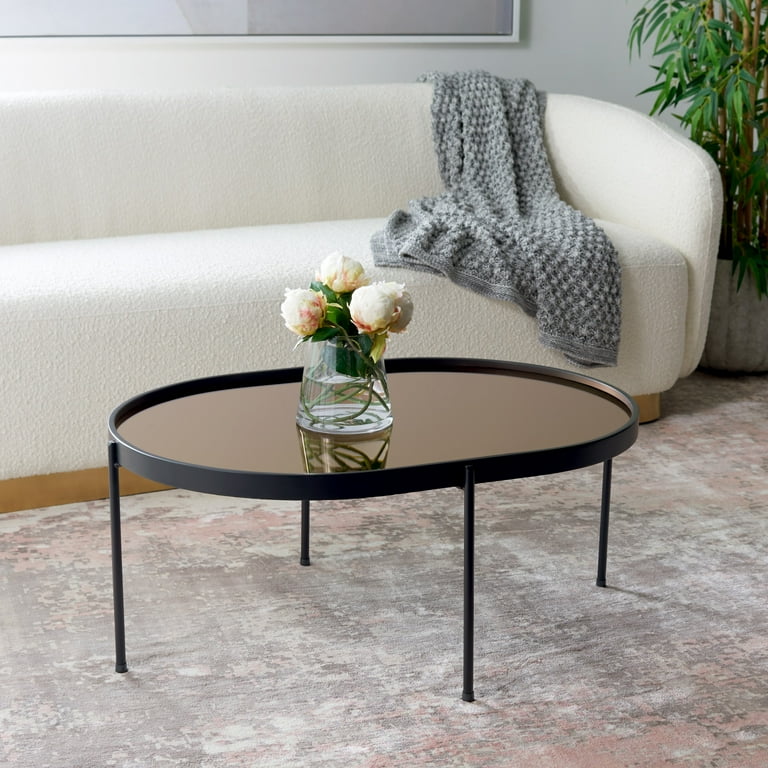 Black and rose gold coffee table deals