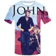 thumbnail image 5 of Camiseta de verano para hombre, cantante Johnny Halladay, estampado 3D, cuello redondo, informal, manga corta, talla grande, moda, 5 of 5