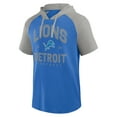thumbnail image 2 of Men's Logo Athletic Blue Detroit Lions Prime Hoodie T-Shirt, 2 of 3