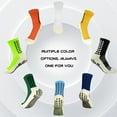 thumbnail image 5 of 4 Pairs Mens Grip Soccer Socks Non Slip Grippy Women Socks for Football Basketball Sports, 5 of 7