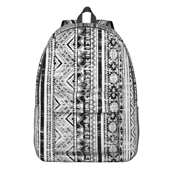 Floral Boho Laptop Backpack for Women, School Bookbag with Multi-Pocket Design and Waterproof Exterior