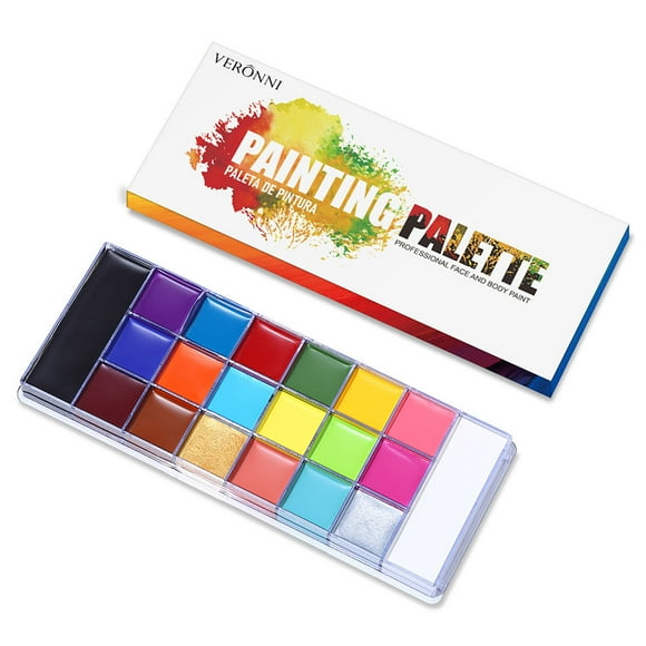 20 Color Face Body Paint Large Non Toxic SFX Face Makeup Palette