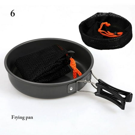 

Aluminum Alloy Frying Pan Camping Hiking Ultra-light Kettle Pot Outdoor Cooking Teapot Camping Cookware Picnic Cookware 6