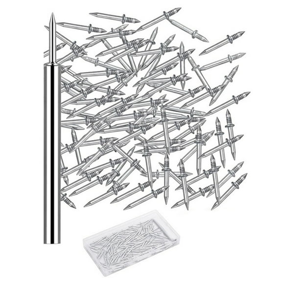 Double Sided Seamless Nails With Sleeve Tool Seamless Skirting Board Nails With Double Head set For Baseboard Fixing