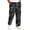 Black, variant on Cargo Pants for Men All Over Tree Camo Pattern Baggy Wide Leg Lightweight Daily Walking Casual Pants Black 4XL