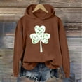 thumbnail image 2 of xixinqiwan Women's Plus Size St. Patrick's Day Hoodies,Women Long Sleeve Pullover Hooded Sweatshirt Fleece Sweaters Festival Holiday Tops, 2 of 6