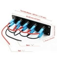 thumbnail image 1 of Panneau à Bascule Rond 12-24V 5 Gang Dash 5 Interrupteurs Bleu LED pour Bateau RV, 1 of 6