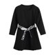 thumbnail image 1 of Vestido Para Niñas, Ropa Para Bebés, Niñas Pequeñas, Niños Pequeños, Vestido De Fondo De Manga Larga, Negro Odeerbi LM103-6173, 1 of 7