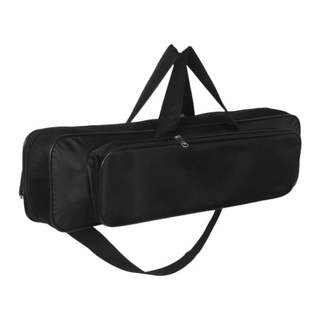 Toyandona Fishing Rod Case Portable Black Oxford Cloth Storage Bag for Outdoor Fishing Gear Protection