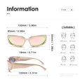 thumbnail image 3 of Gafas de sol Kimorn Y2K envolventes polarizadas K1273 Champagne, 3 of 6
