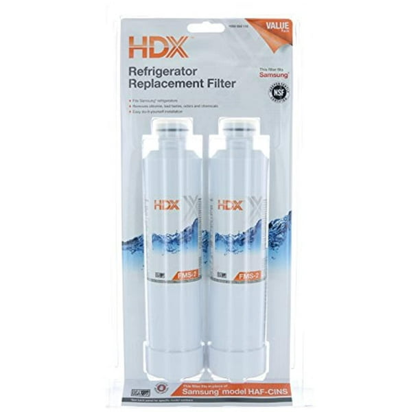 HDX FMS2 Replacement Water Filter / Purifier for Samsung Refrigerators