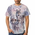 thumbnail image 4 of LAOLIUSN Men'S Wolf Graphic T-Shirt Novelty Animal Print Short Sleeve Top, S-4XL, 4 of 7