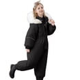 thumbnail image 4 of Otqutp Girls 𝗢nesie Ski Jumpsuit One Piece Windproof Winter Snowsuit Outdoor Snowboarding Ski Suits Thick Warm Outerwear, 4 of 8