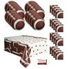 Football Game Day Super Bowl Plates Napkins Table Cover Party Supplies Bundle Pack for 16 (Plus Party Planning Checklist by Mikes Super Store)