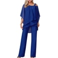 thumbnail image 3 of Puntoco Conjunto de mono irregular de manga corta casual de color de moda para mujer Puntoco Puntoco-4212, 3 of 6
