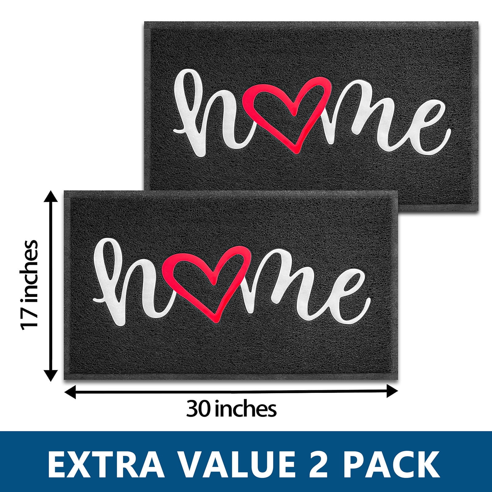 iOhouze 2-Pack Doormat Welcome Mat 30"x17.5" Outdoor Mat Non-Slip Front Door Mat Funny Home Mat Easy Clean Indoor Door Mat for Garage Yard Patio High Traffic Areas