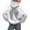 Light Gray, variant on Women's Oversized Sequin Hoodie Trendy Angel Wings Hoodie Sparkly Rhinestone Diamond Graphic Sweatshirt