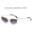 Gold Frame Gradient Gray, variant on New Metal Cat-Eye Polygonal Sunglasses, European and American Style Unique Shades, Y2K Cyber Future Diamond-Shaped Sunglasses, Fashionable and Versatile