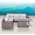 thumbnail image 2 of Living Source International Wicker / Rattan 4-Person Seating Group in Brown, 2 of 4
